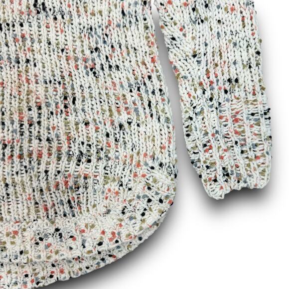 Harper Heritage Soft Chenille Sweater Speckled Confetti Knit Round Hem Small - Picture 6 of 9
